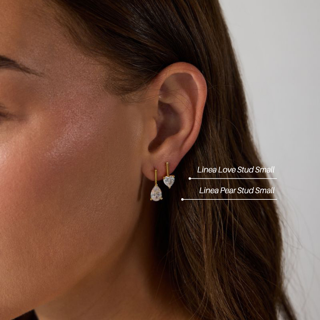 Linea Love Stud in Gold | Small