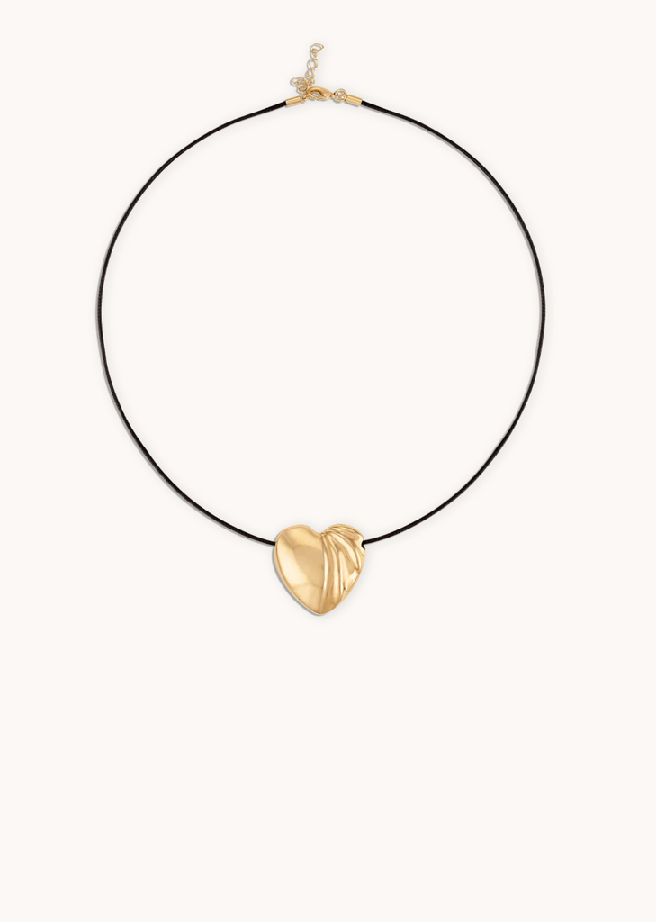 Melted Heart Necklace | 16-18"