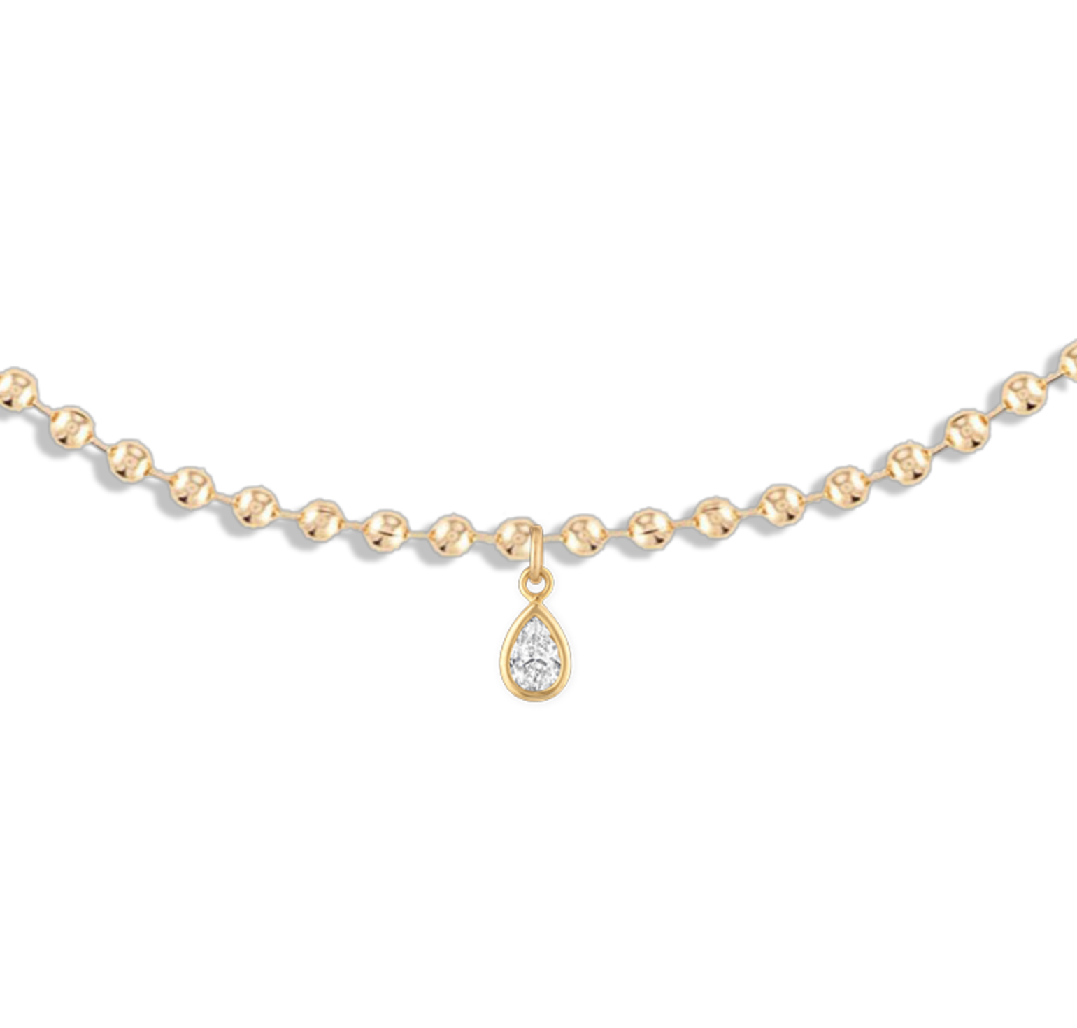 Mini Drop Necklace in Gold | 16"