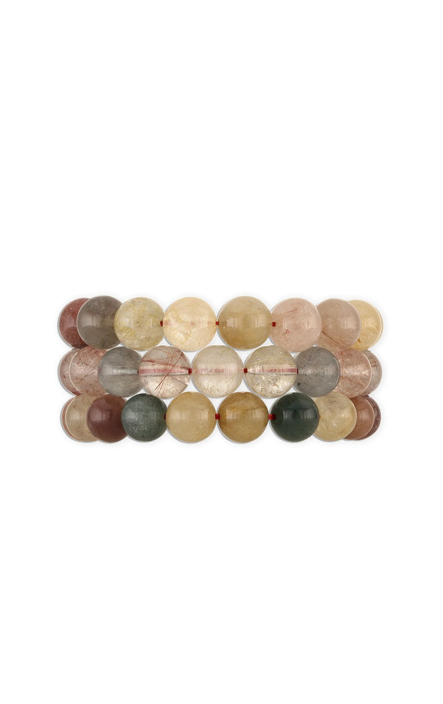 Natural Beaded Bracelet Stack | 6.5"