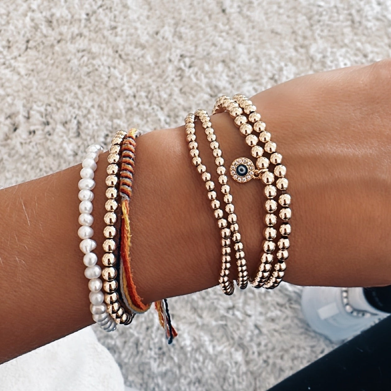 Protection Bracelet in Gold | 6.5"