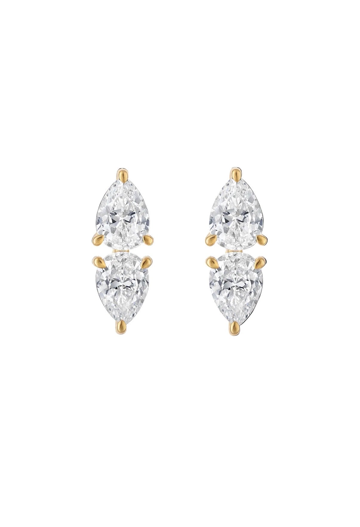 Reflection Earrings in Gold