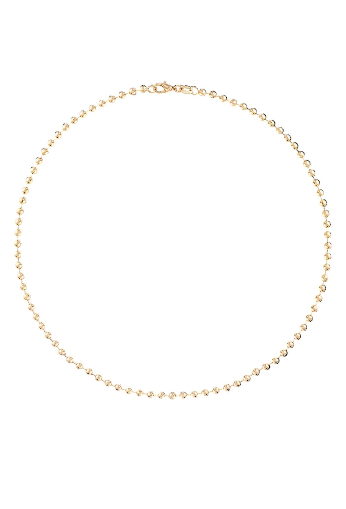 3MM Gold Ball Chain Necklace |18"
