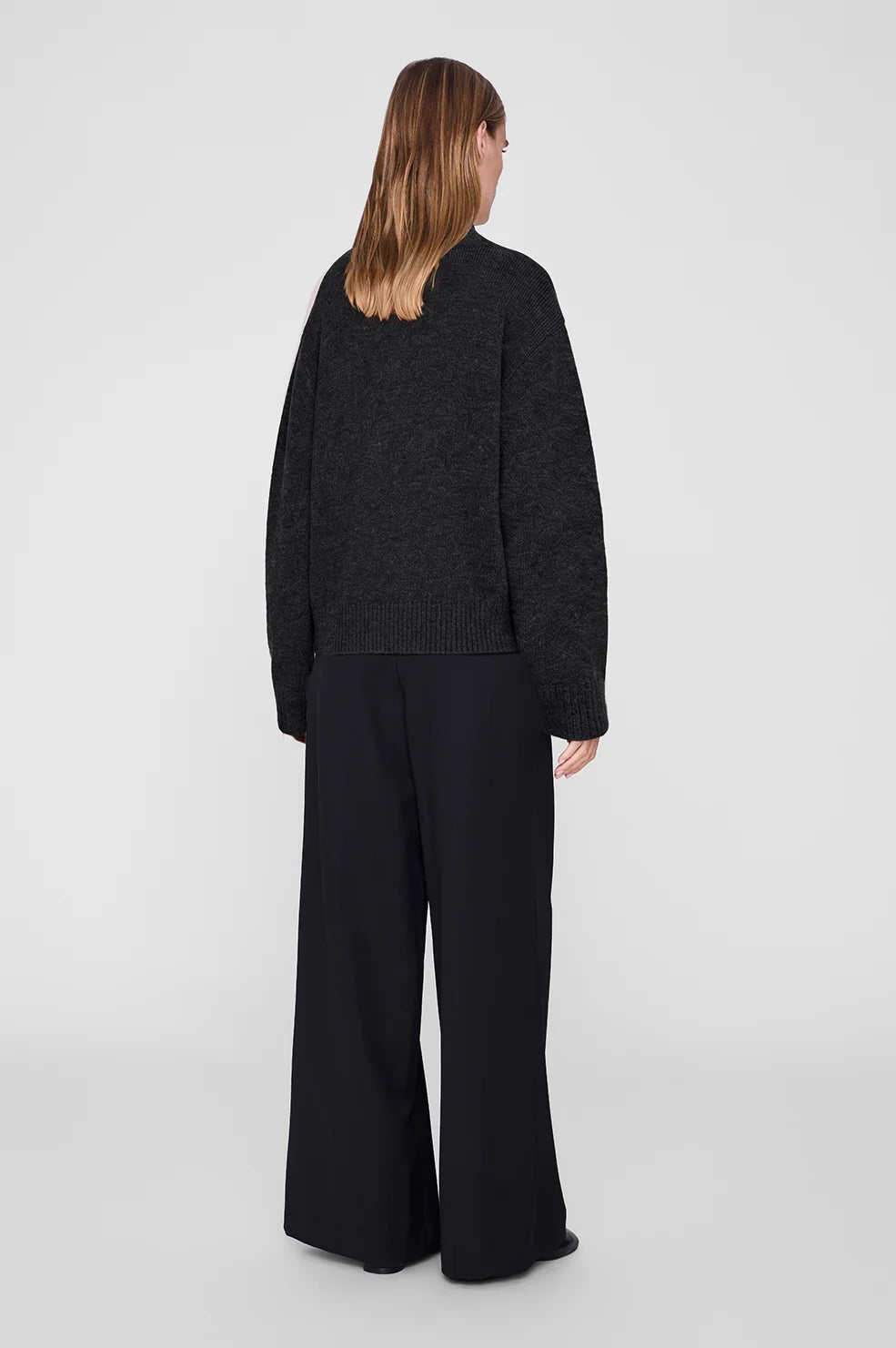 Alma Turtleneck Sweater in Charcoal