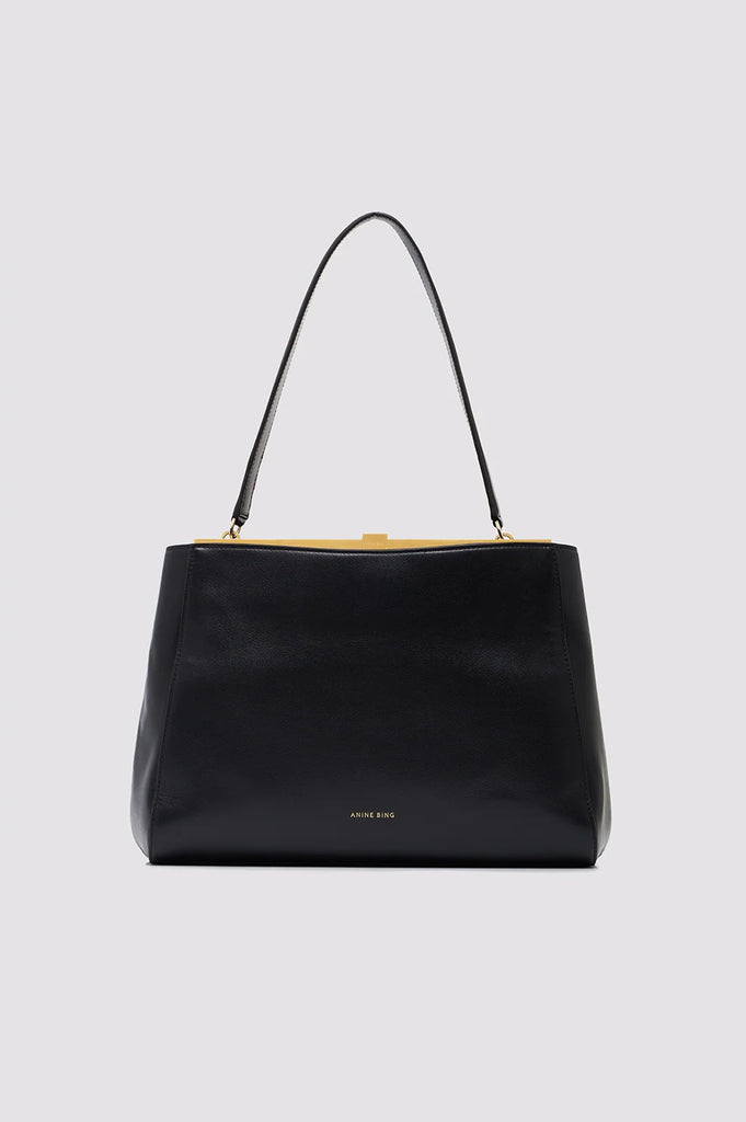 Anine Avenue Bag Grained Leather in Black