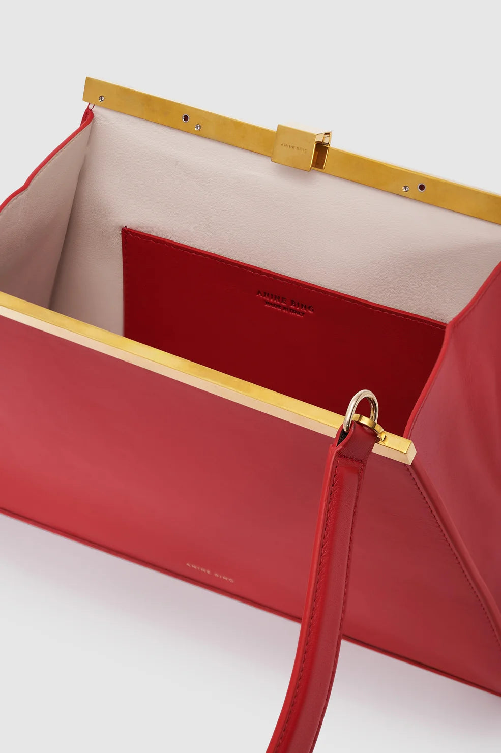 Anine Bag Smooth Leather in Tango Red