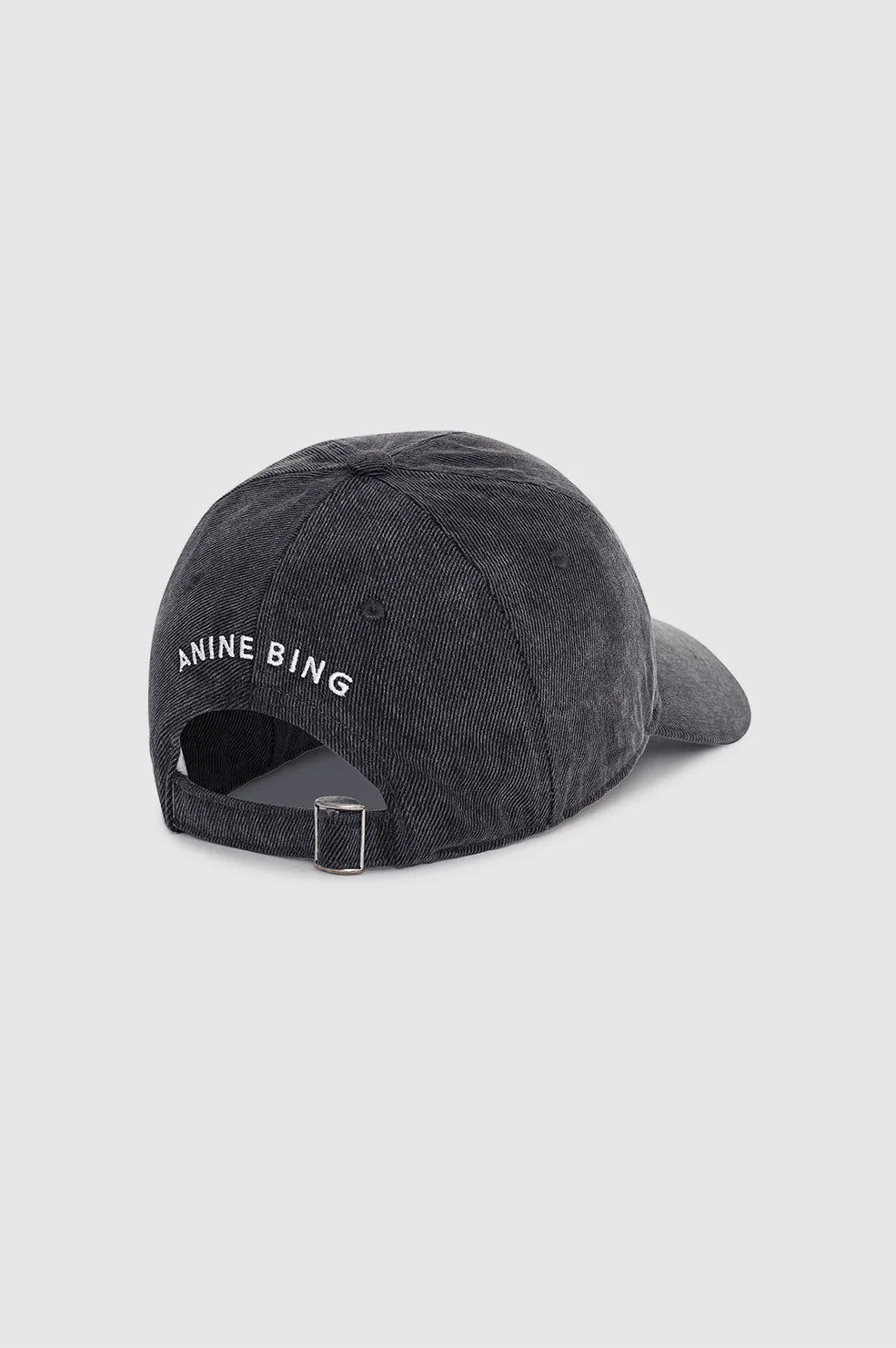 Jeremy Baseball Cap in Washed Smoke Grey