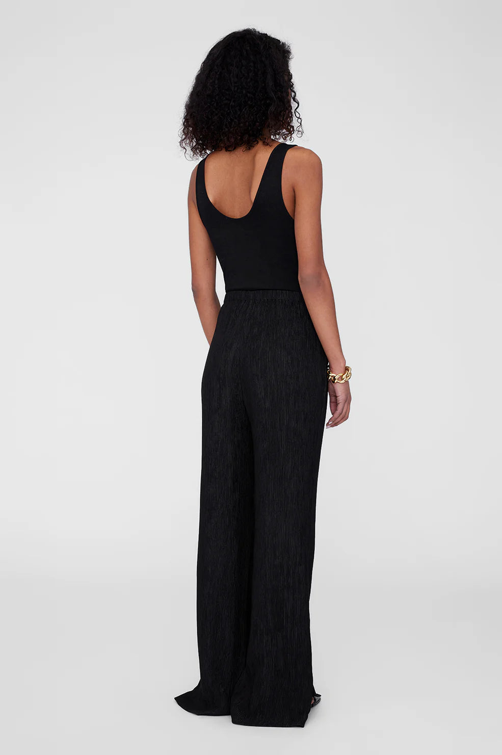 Aden Pant in Black Crinkle