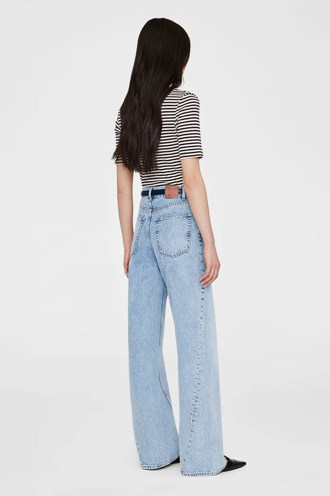 Alessia Tee in Cream and Black Stripe