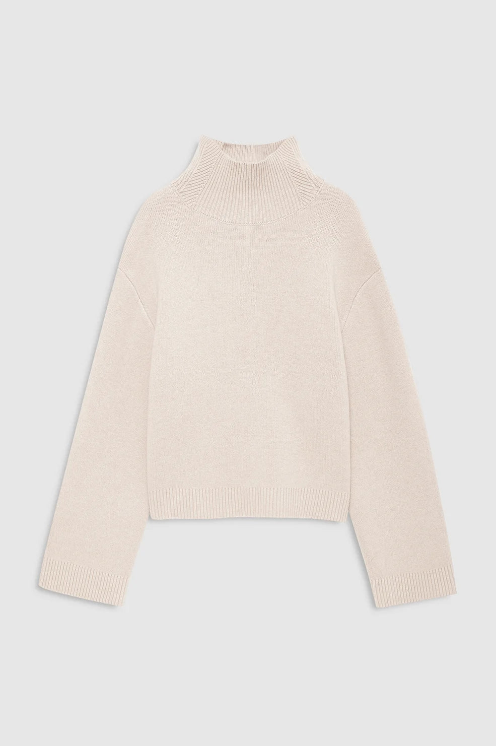 Alma Turtleneck Sweater in Beige