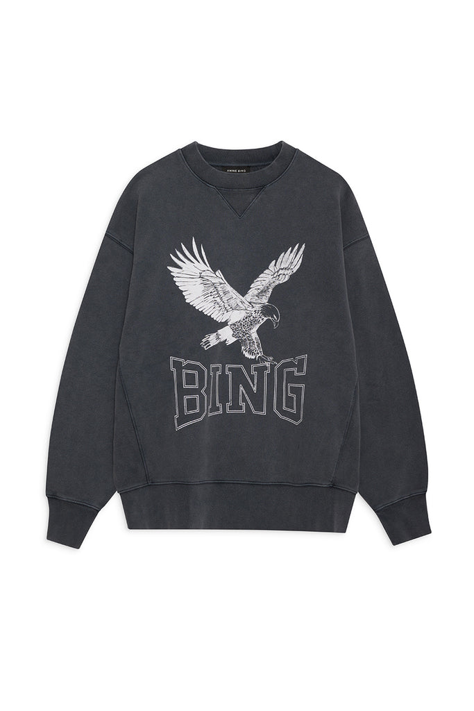 Alto Sweatshirt Retro Eagle in Washed Black
