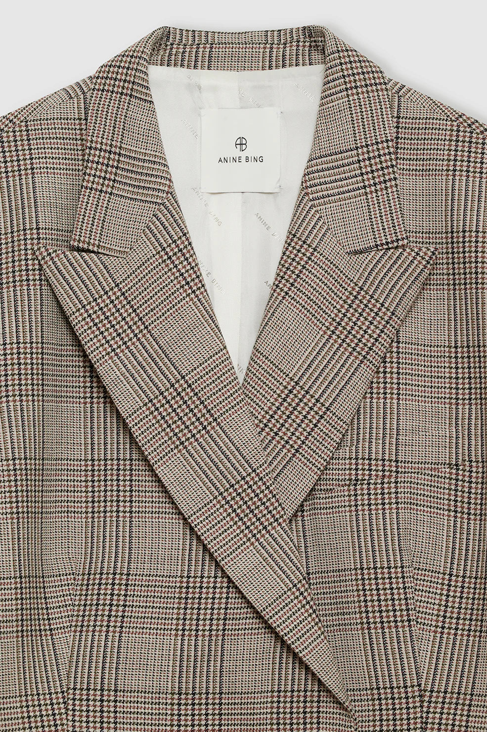 Aretha Blazer in Brown Plaid