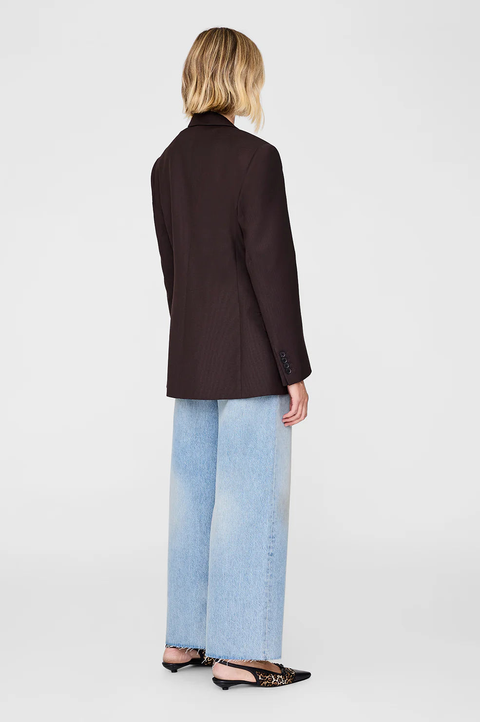 Aretha Blazer in Deep Brown