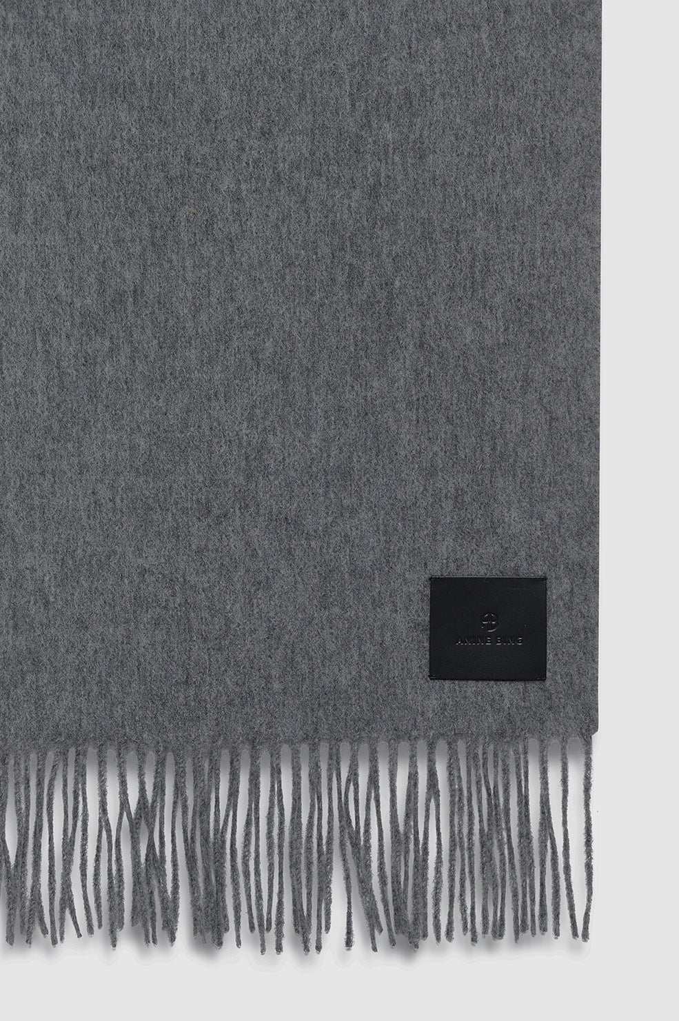 Augustina Scarf in Grey Wool