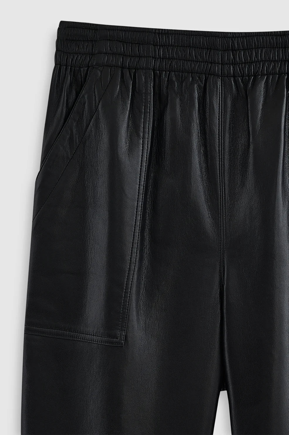Billy Pant in Black Recycled Leather