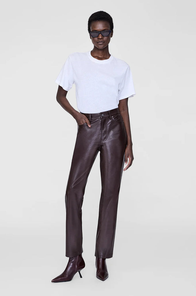 Bruno Pant in Deep Brown Recycled Leather