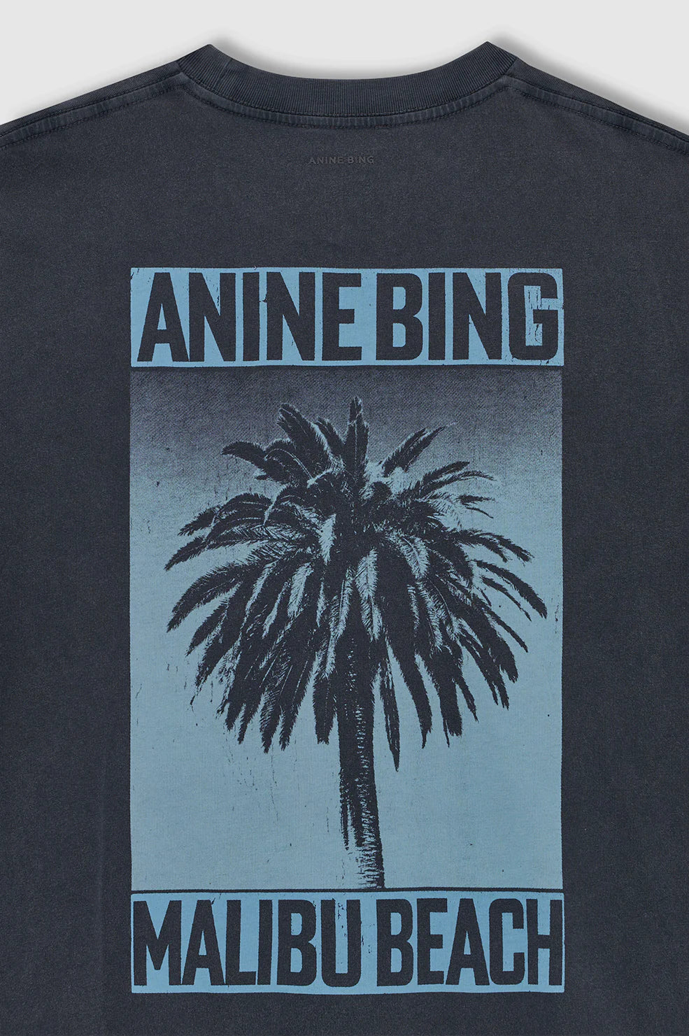Cade Tee Palm in Washed Black