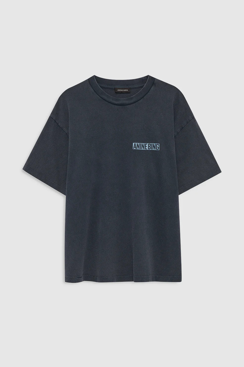 Cade Tee Palm in Washed Black