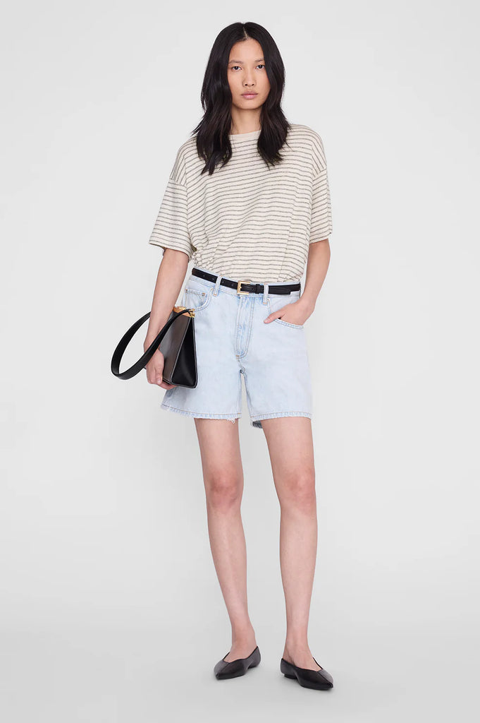 Cade Tee in Black Stripe