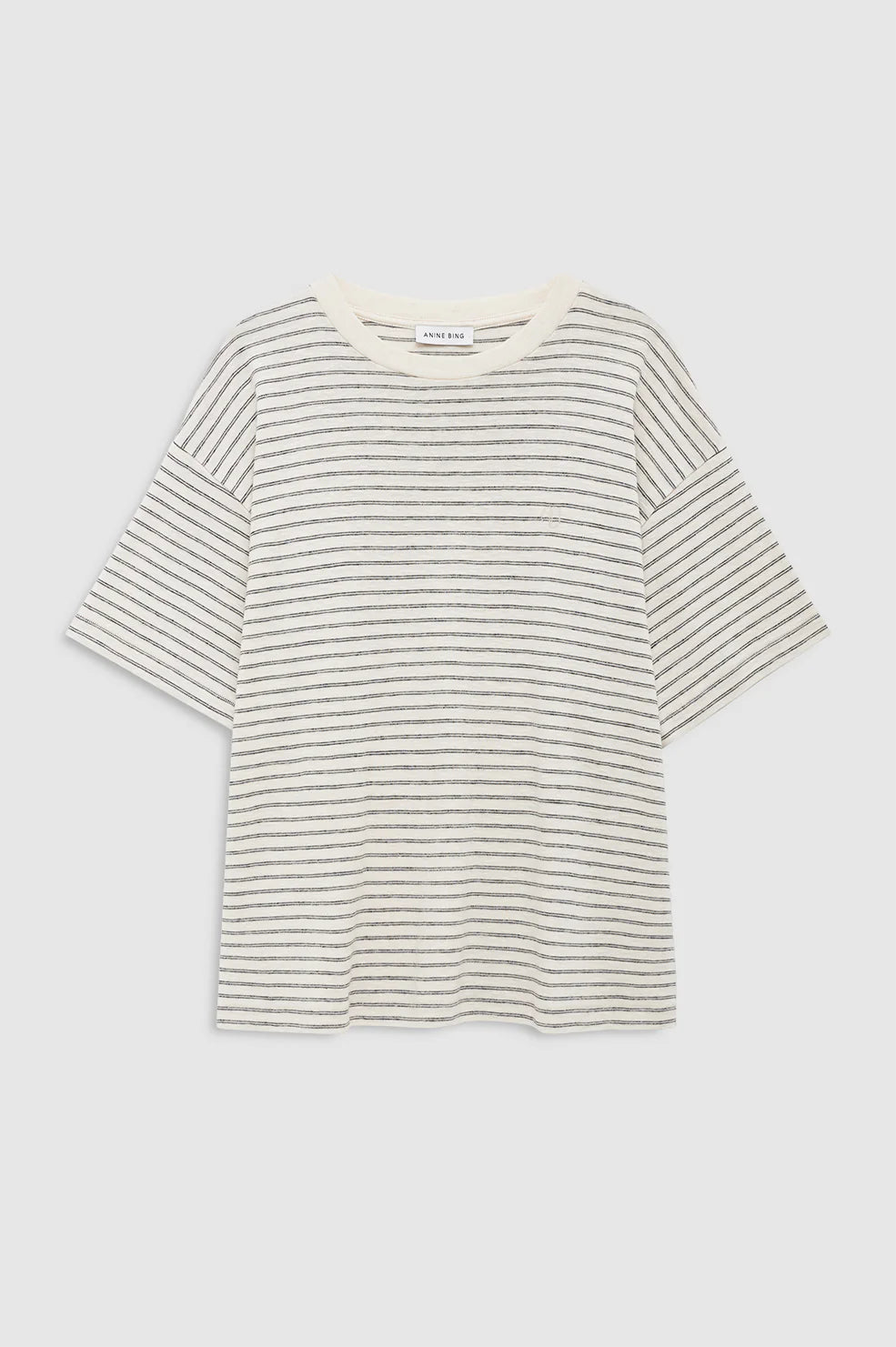 Cade Tee in Black Stripe