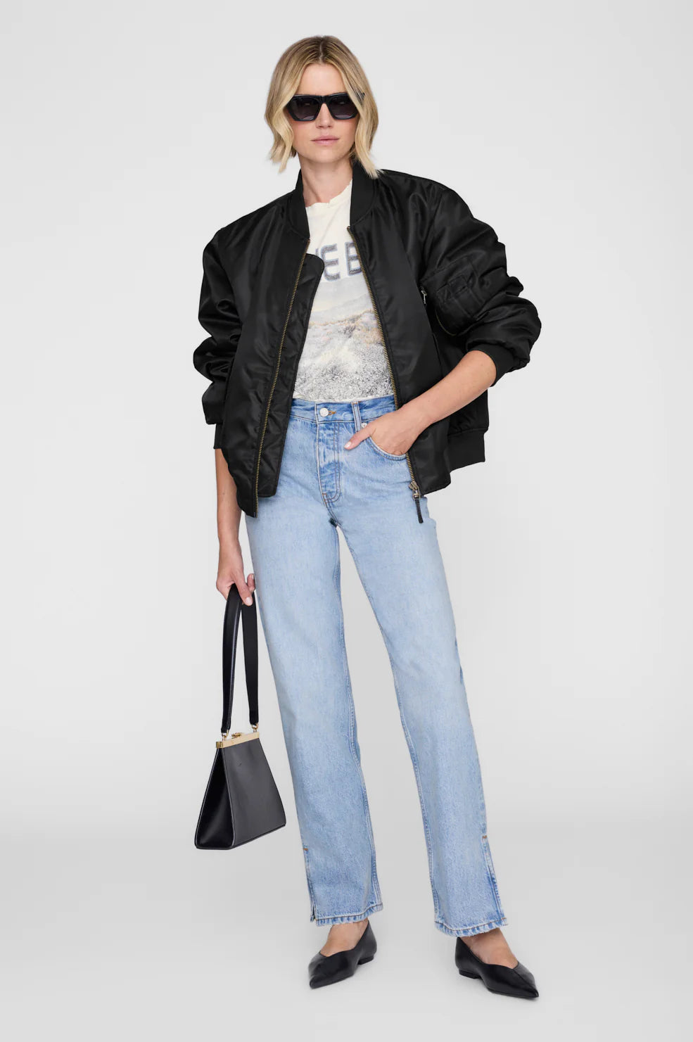 Cade Tee Wildflowers in Off-White