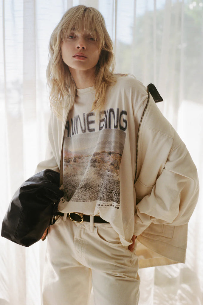 Cade Tee Wildflowers in Off-White