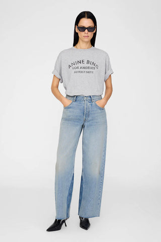 Cohen Tee Los Angeles Stencil in Medium Heather Grey