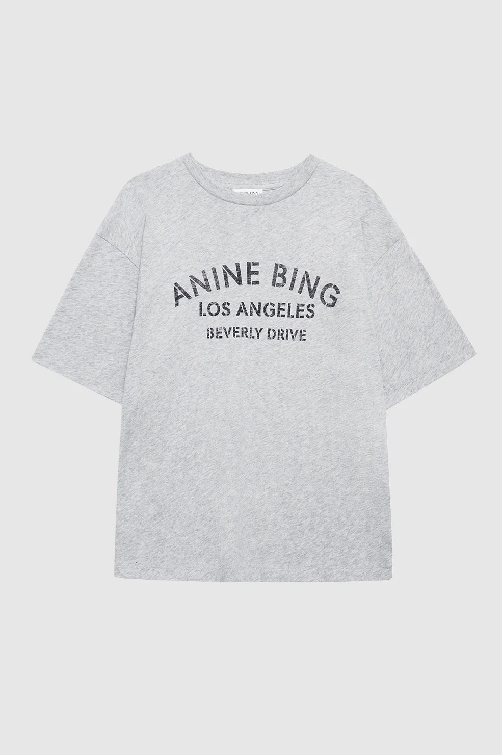 Cohen Tee Los Angeles Stencil in Medium Heather Grey
