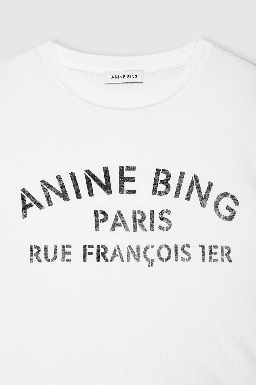 Cohen Tee Paris Stencil in Ivory