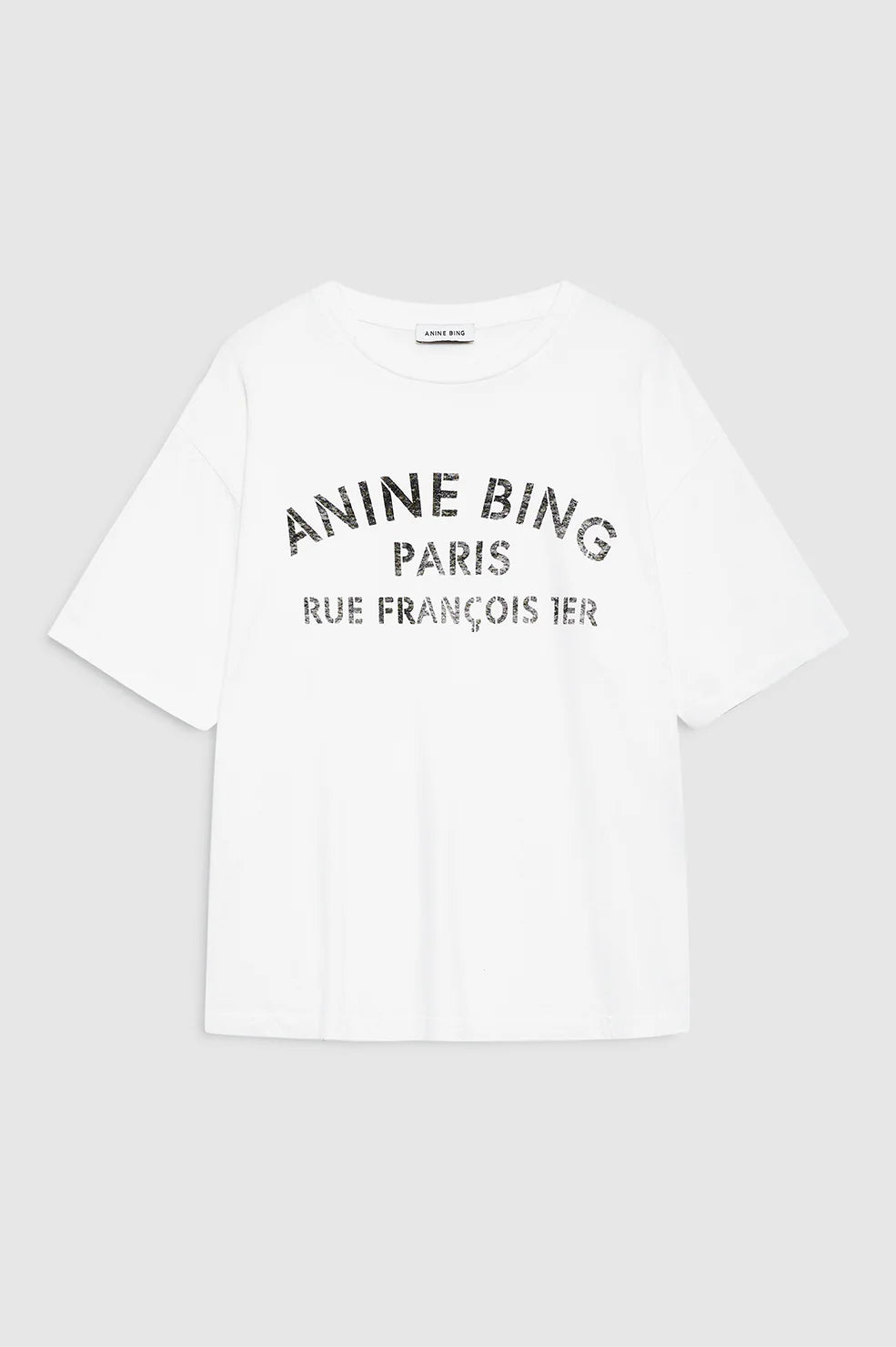Cohen Tee Paris Stencil in Ivory