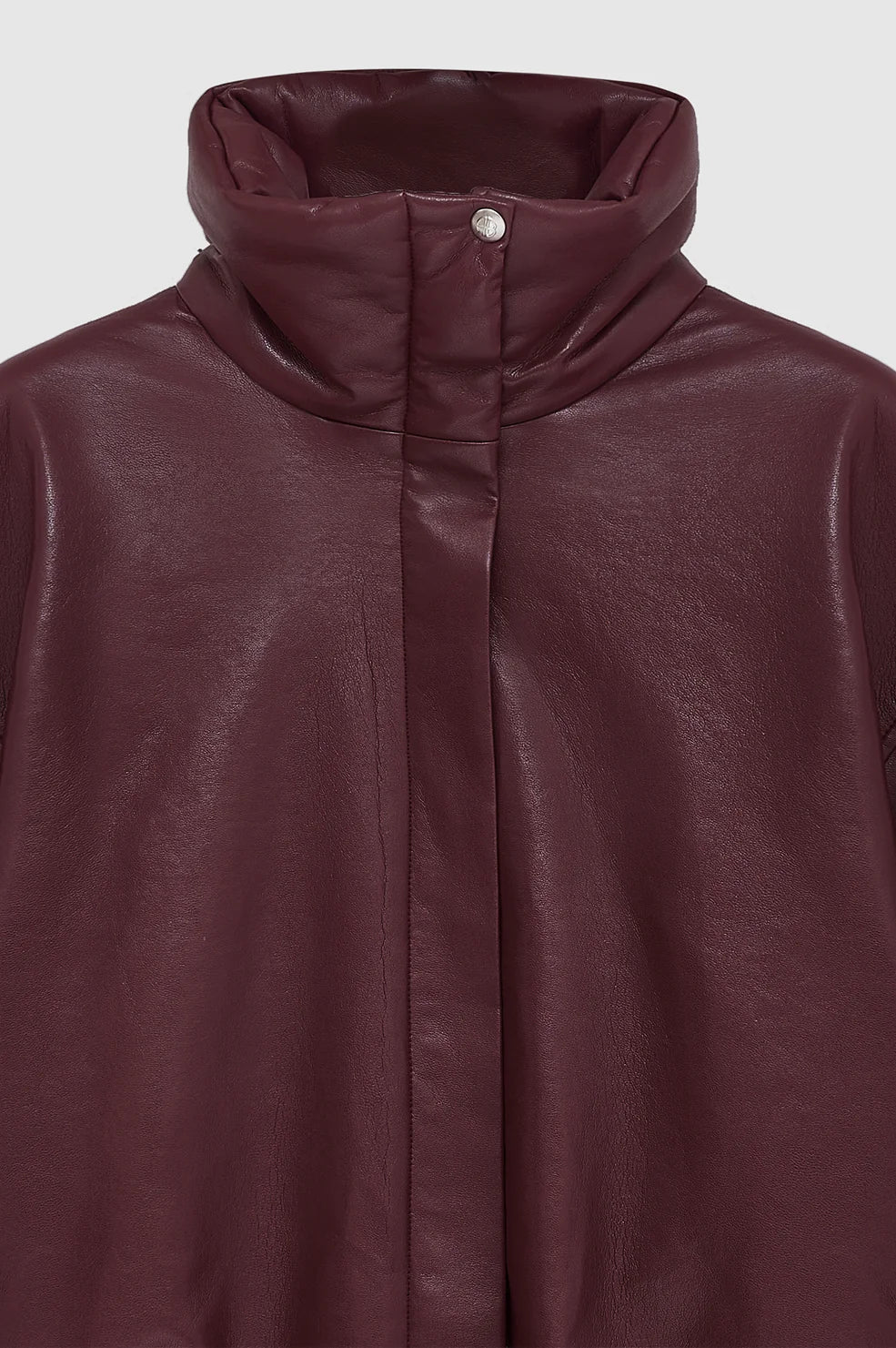Cyrus Jacket in Burgundy Recycled Leather