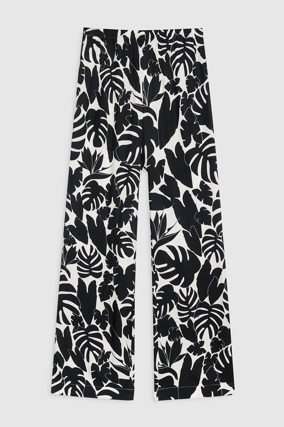 Elain Pant in Black Bird of Paradise