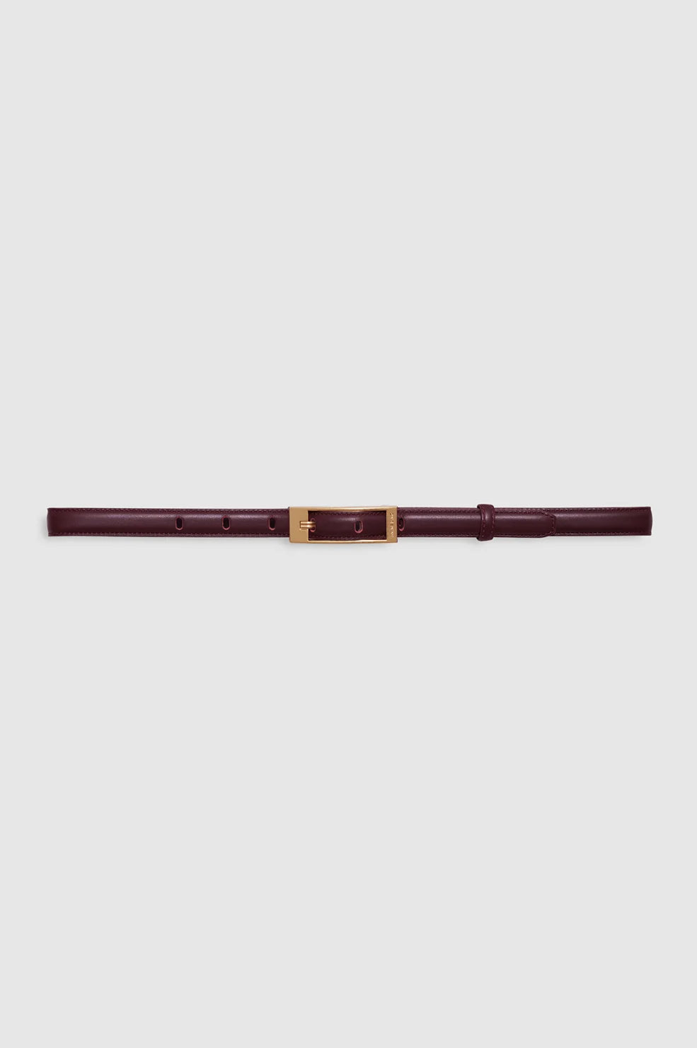 Elly Belt Smooth Leather in Fig