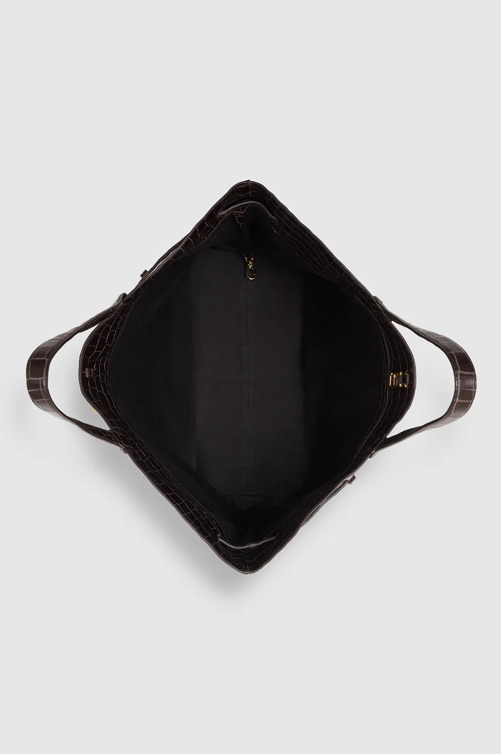 Elly Tote Embossed in Dark Brown