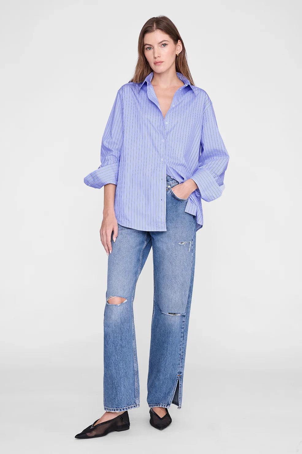Essie Shirt in Blue Stripe