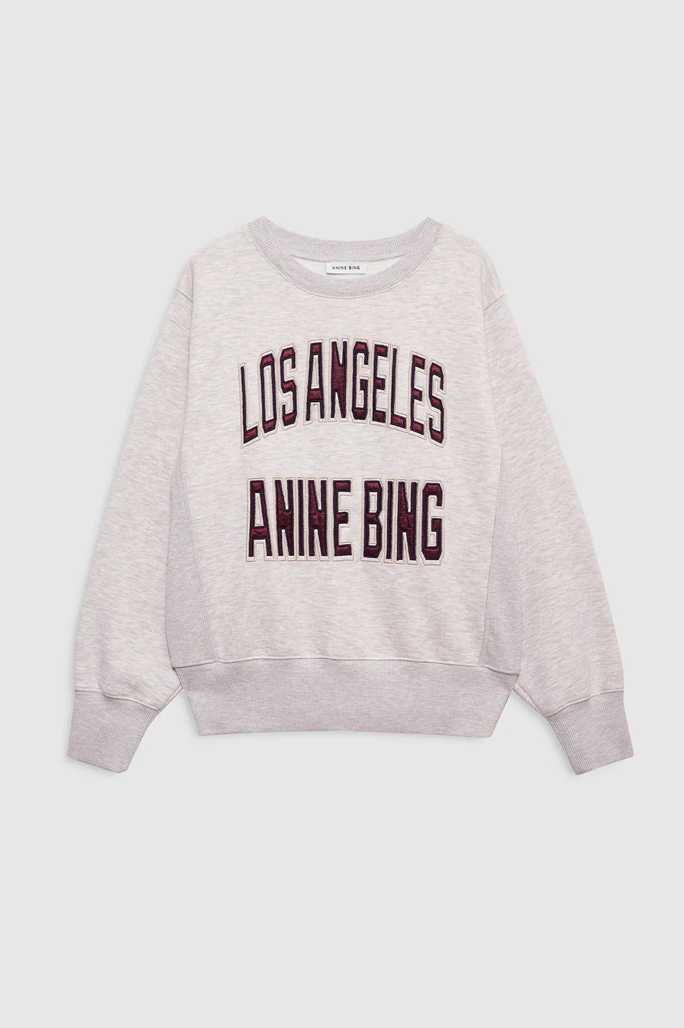 Harry Shrunken Sweatshirt LA in Oatmeal Melange