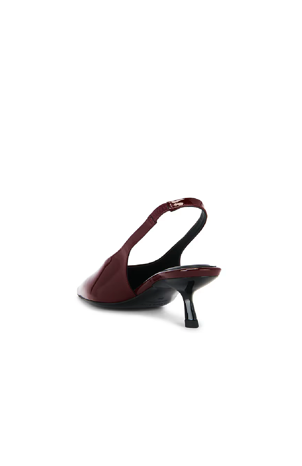Anine Bing Hilda Slingback Pumps in Oxblood Patent