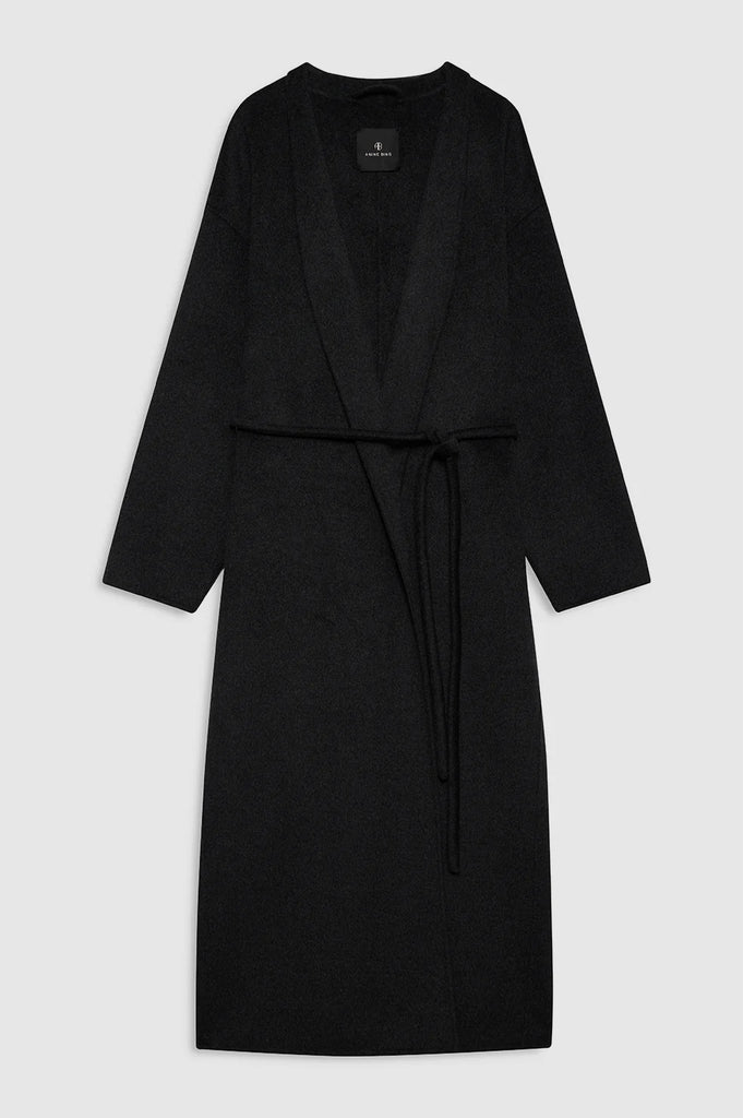 Hunter Coat in Dark Heather Grey Cashmere Blend