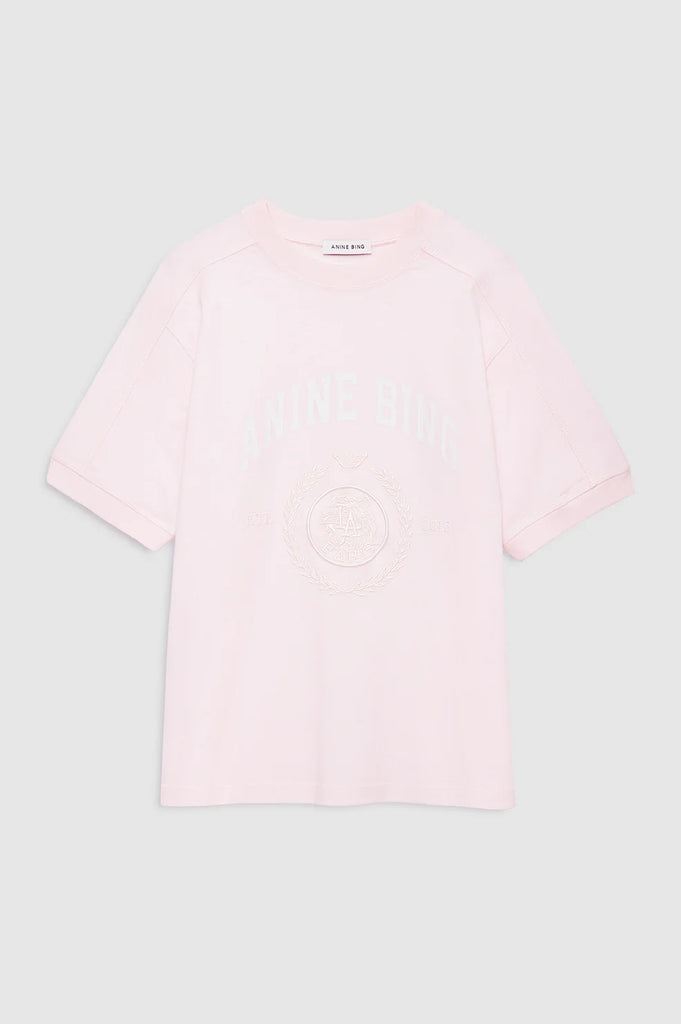 Jaylin Tee Collegiate in Powder Pink