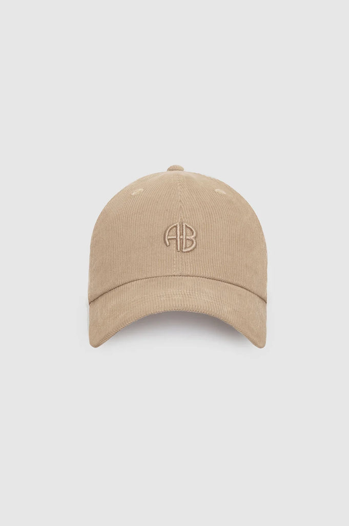 Jeremy Baseball Cap AB Corduroy in Beige