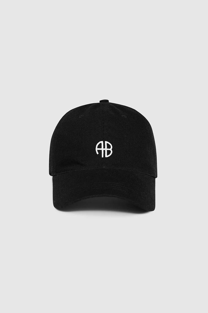 Jeremy Baseball Cap AB in Black Denim