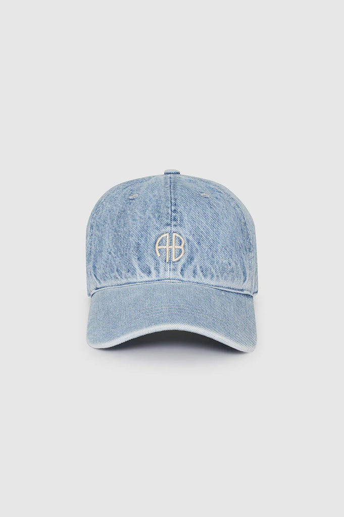 Jeremy Baseball Cap AB in Bleached Blue Denim