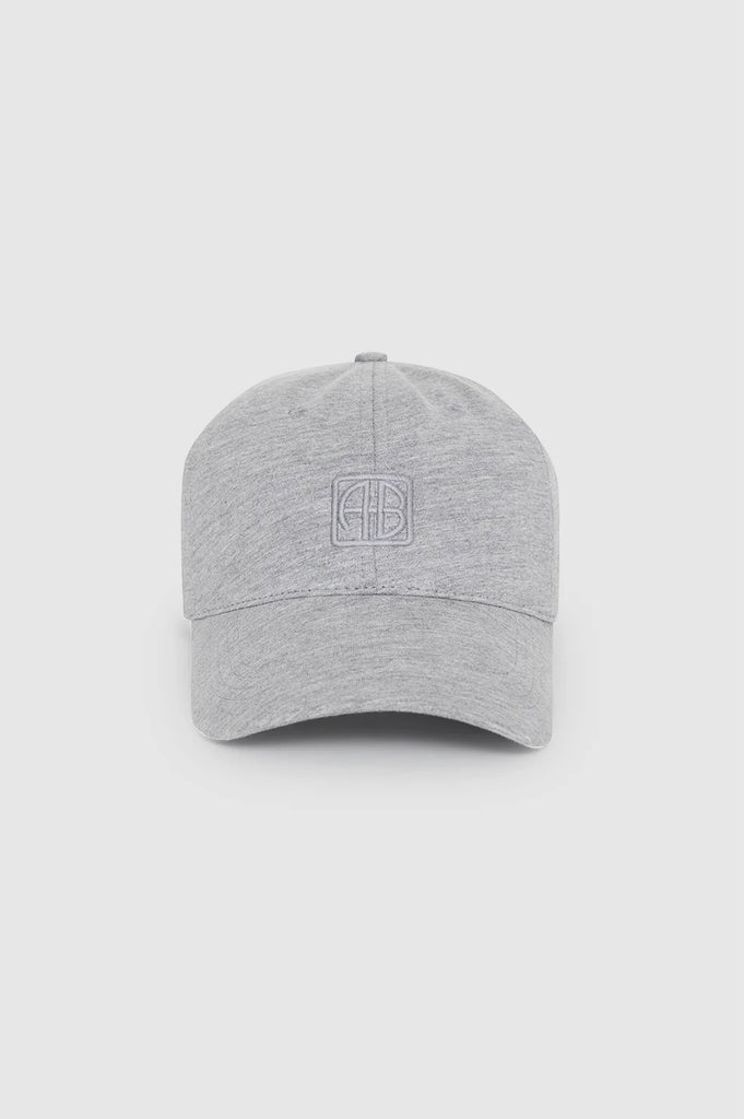 Jeremy Baseball Cap Framed Monogram in Heather Grey