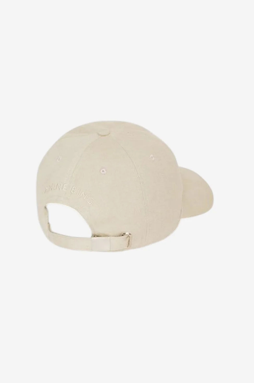 Jeremy Baseball Cap in Beige Wool
