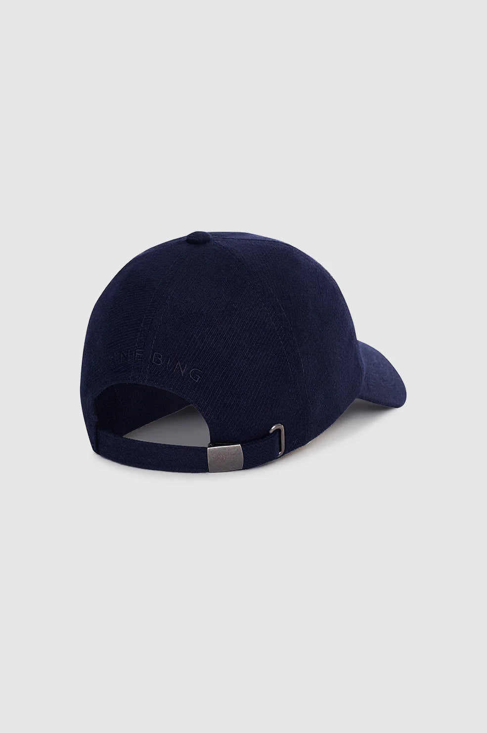 Jeremy Baseball Cap in Navy Wool
