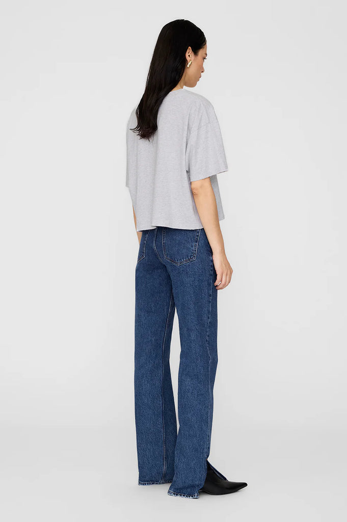 Johnny Cropped Tee in Grey