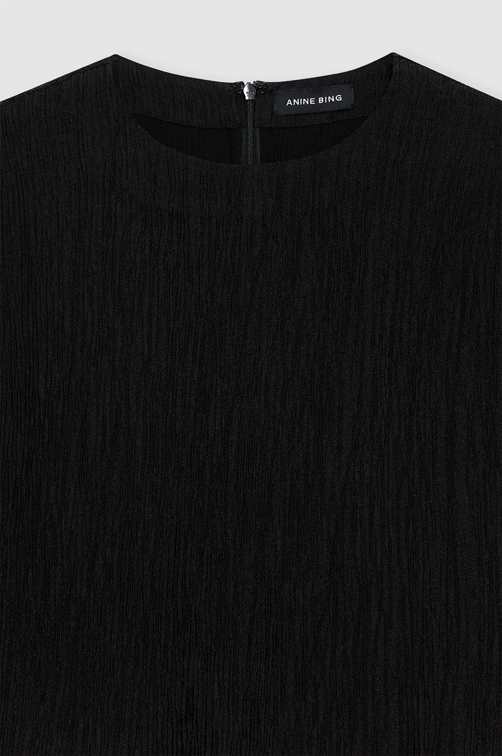 Jollie Top in Black Crinkle
