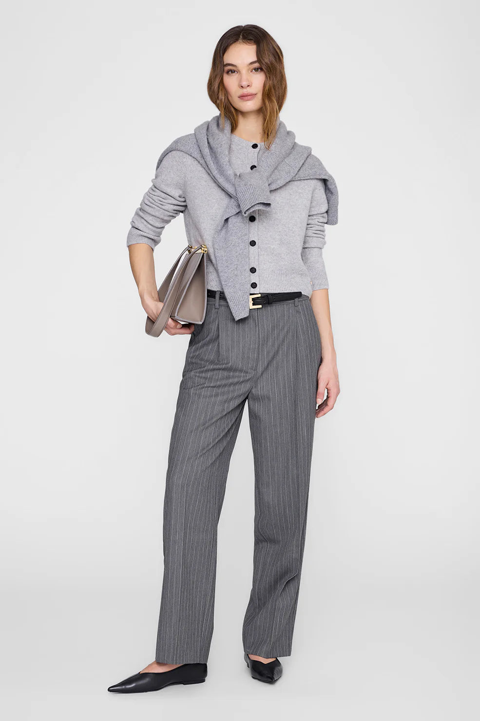 Joye Cardigan in Light Heather Grey