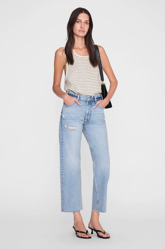 Juliann Tank in Black Stripe