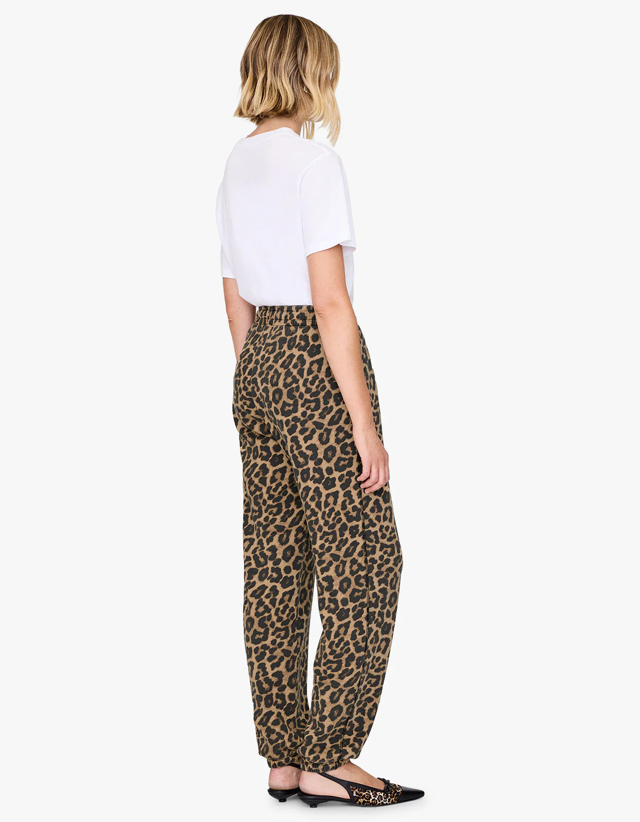 Karter Jogger Framed Monogram in Black and Brown Leopard